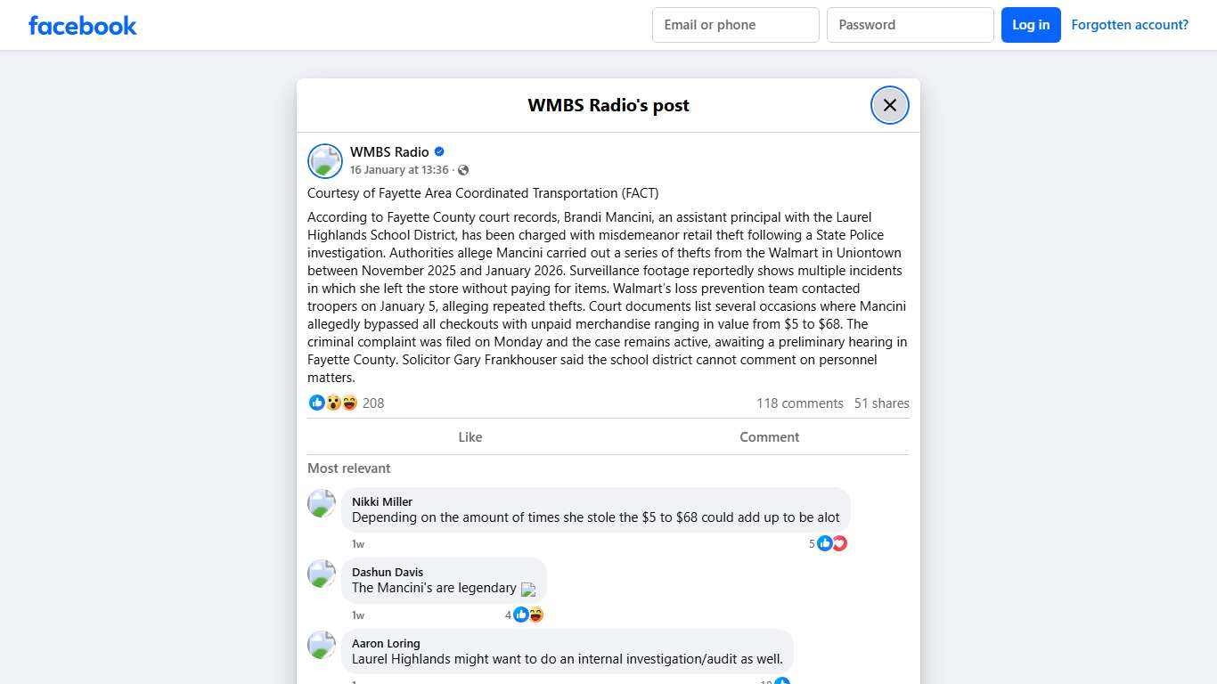 WMBS Radio - Courtesy of Fayette Area Coordinated... Facebook