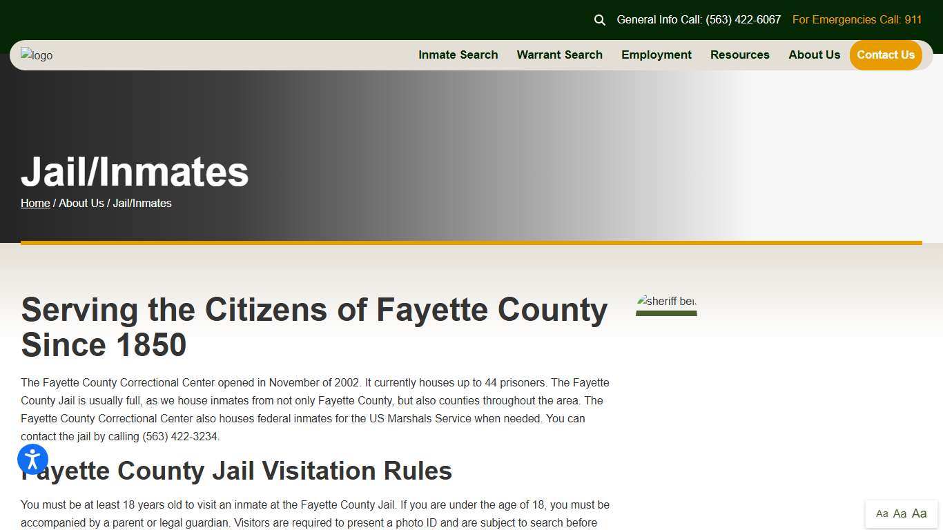 County Jail Fayette County Sheriff's Office
